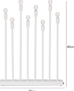 LADDA USB Ljusstake 40cm Vit