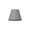 LAMPSKÄRM Linne Klotfäste 8/14cm Grå