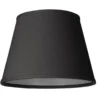 LAMPSKÄRM Linne Klotfäste Svart 20cm