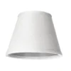 LAMPSKÄRM Linne Klotfäste Vit 14cm