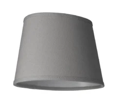 LAMPSKÄRM Linne Ringfäste Oval Grå 20cm