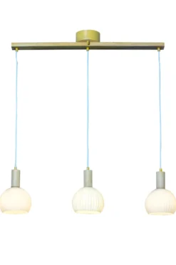 LAPPONIA Taklampa 85 cm Vit/Trä