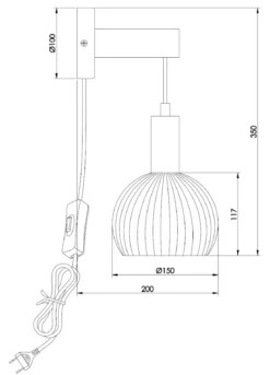 LAPPONIA Vägglampa 15cm Vit