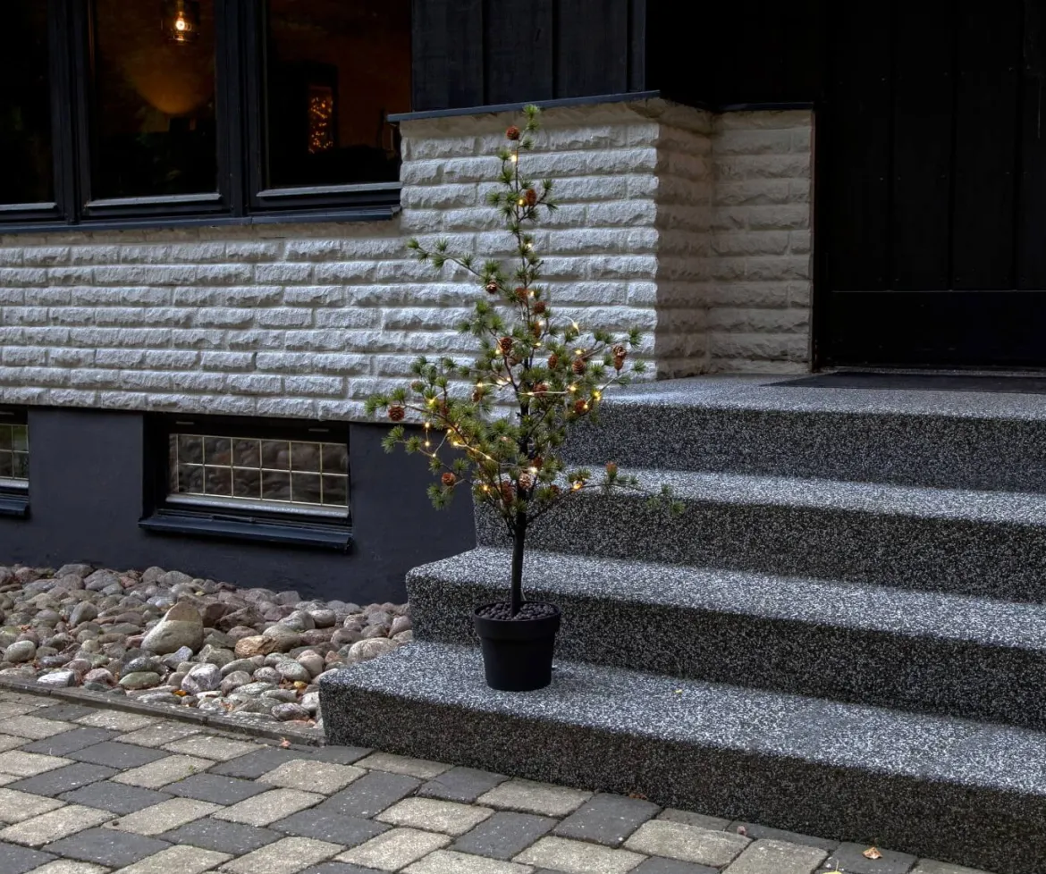 LARIX Dekorationsträd Batteri 117cm Grön IP44