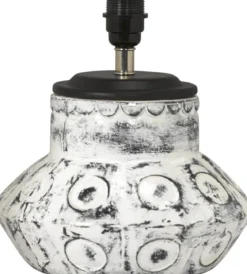 LARRY Lampfot 28cm Vit