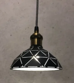 LASERSKUREN Fönsterlampa 15cm Svart/Vit