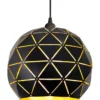 LATTICE Taklampa Rund 30cm Svart
