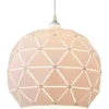LATTICE Taklampa Rund 30cm Vit