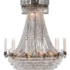 LÄCKÖ Kristallkrona 18L 125cm Antik/Brilliant