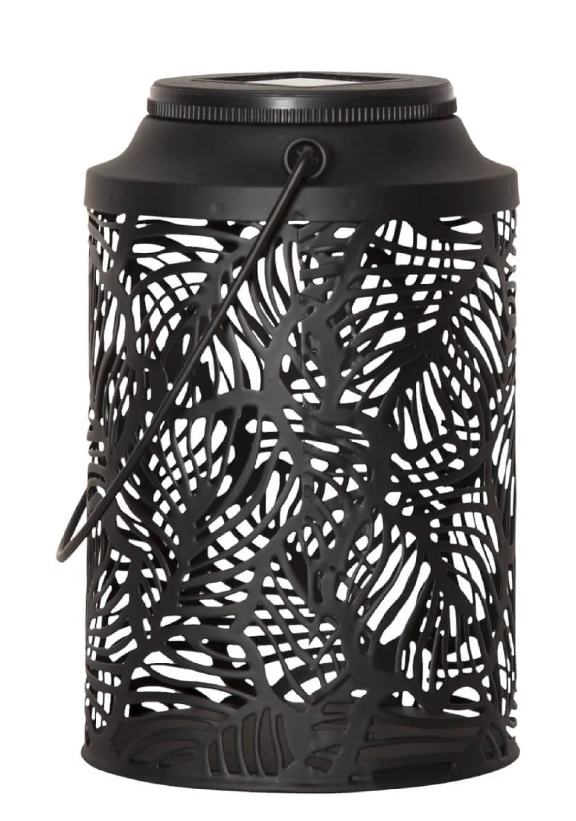 LEAFY Solcellslykta 17cm Svart