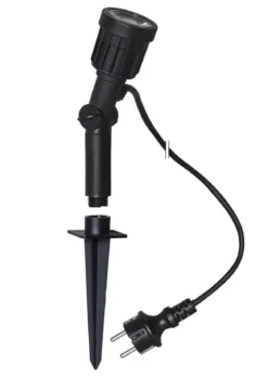 LED-SPOT Markspot 19cm Svart IP65