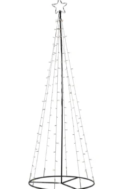 LIGHT TREE Utomhusdekoration 75cm 170LED IP44 Svart