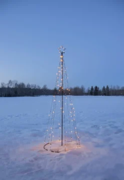 LIGHT TREE Utomhusdekoration 75cm 170LED IP44 Svart