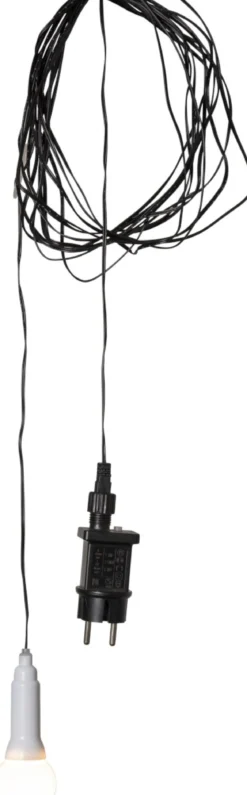 LIGHTY Lampupphäng Utomhus 750cm Svart/Vit