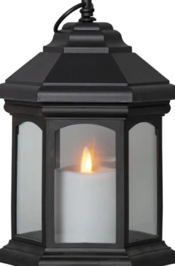 LINTA Lykta Batteri 26cm Svart IP44