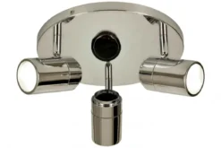 LIVORNO Takspot Rund 3L 25cm Krom IP44