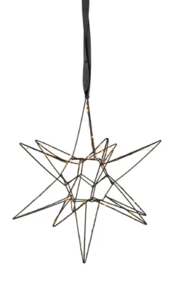 LIZZY Stjärna 47cm 60LED Svart