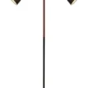 LJUSDAL Golvlampa m. Skärm 2L 140cm Svart/Valnöt