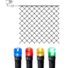 Ljusnät 3x3m Serie LED Flerfärgad/Svart