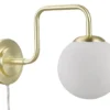 LONDON Vägglampa 21cm Borstad mässing