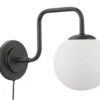 LONDON Vägglampa 21cm Svart