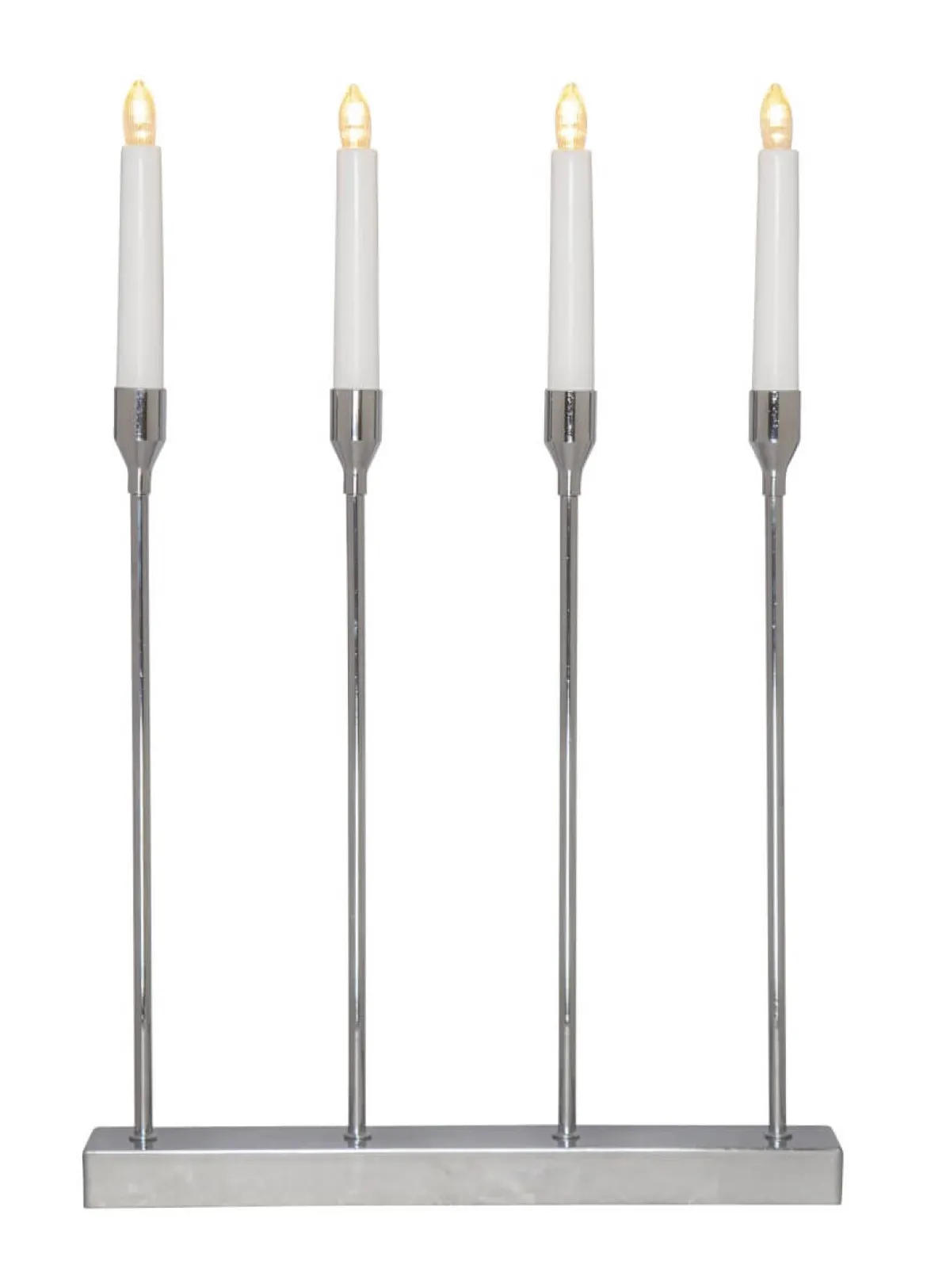 LOTTIE Ljusstake Batteri 4L 48cm Krom