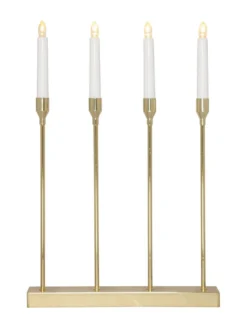 LOTTIE Ljusstake Batteri 4L 48cm Mässing
