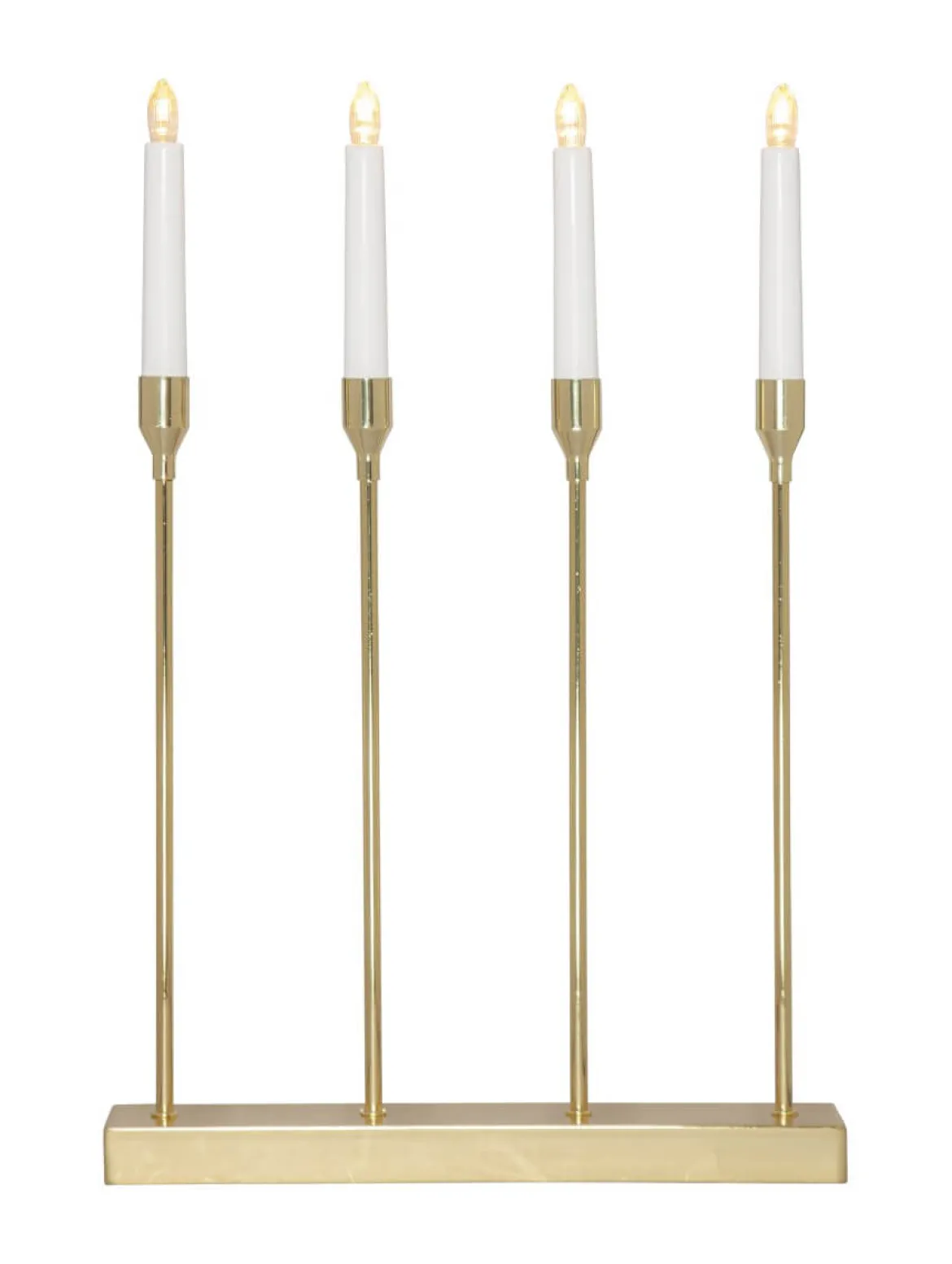 LOTTIE Ljusstake Batteri 4L 48cm Mässing