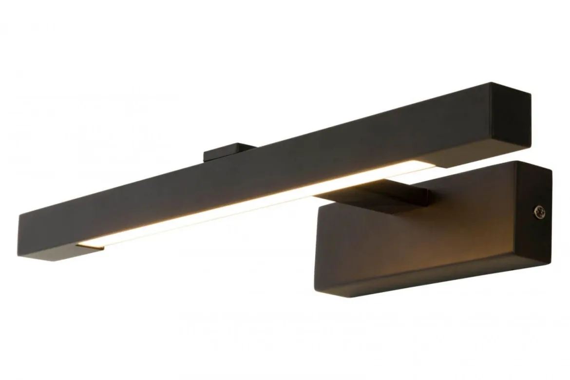 LUCCA Vägglampa Bad 9W 38cm Svart IP44