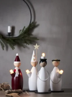 LUCIA CLASSIC Ljusstake 1L 28cm Röd