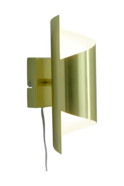 LUCILE Vägglampa 27cm Matt Mässing/Vit