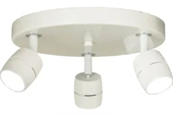 LUMI Takspot Rund 3L Dimbar 22cm Vit