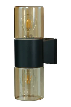 LYSEKIL Vägglampa Ute 34cm Svart IP44