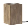 LYS Lampfot E27 10cm Brun