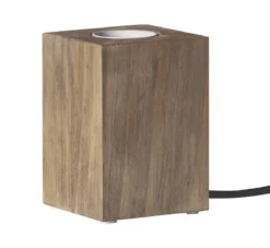 LYS Lampfot E27 10cm Brun