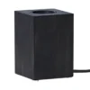 LYS Lampfot E27 10cm Svart