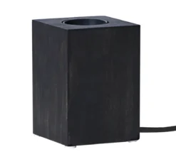 LYS Lampfot E27 10cm Svart