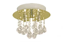 MADELENE Plafond 26cm Mässing/Klar