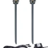 MALVA Pollare 2p 50cm LED, Trafo, Kabel - Antracitgrå 12V IP44