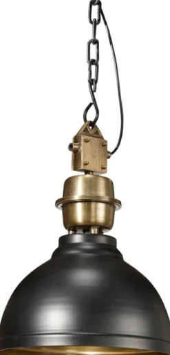 MANCHESTER Taklampa 35cm Svart/Mässing