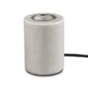 MARBLE Lampfot E27 10,5cm Blank Vit