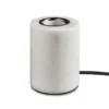 MARBLE Lampfot E27 10,5cm Mattvit