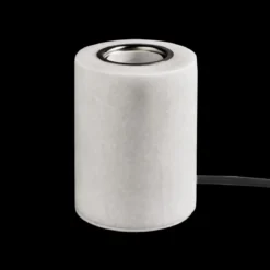 MARBLE Lampfot E27 10,5cm Mattvit