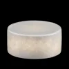 MARBLE S Bordsljus Äkta Marmor 8x4cm Vit