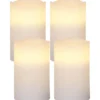 MAY LED-Blockljus 4-pack 12,5cm Vit