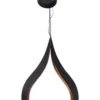 MELILLA HÄNGANDE Solcells-Dekoration 31cm Amber/Svart