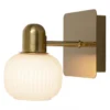 MESSINA Vägglampa 17,5cm Krom/Opalvit IP44
