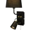 METZ Vägglampa 42cm Svart/Matt Mässing