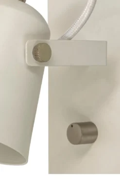 METZ Vägglampa 18cm Vit/Stål