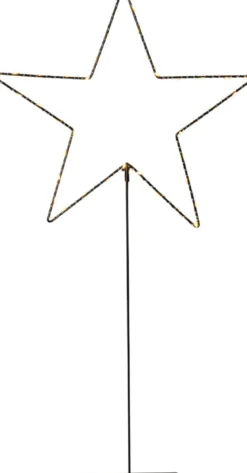 MIRA Stjärna på fot 65cm 40LED Svart